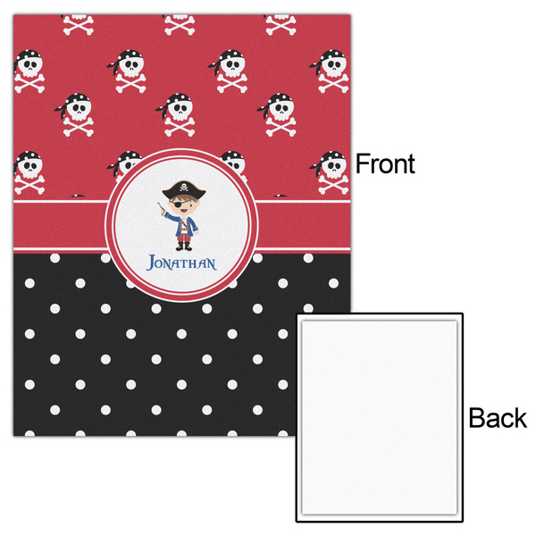 Pirate & Dots 16x20 - Matte Poster - Front & Back