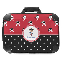 Pirate & Dots Hard Shell Briefcase - 18" (Personalized)