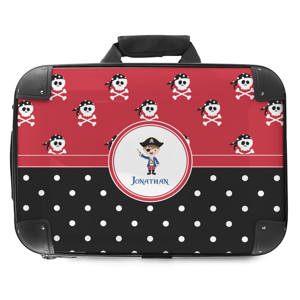 Custom Pirate & Dots Hard Shell Briefcase - 18" (Personalized)