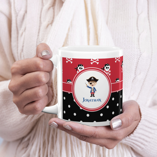 Pirate & Dots 20oz Coffee Mug - LIFESTYLE