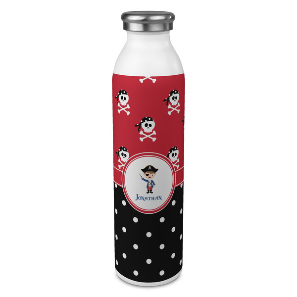 Custom Pirate & Dots 20oz Stainless Steel Water Bottle - Full Print (Personalized)