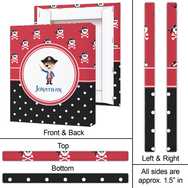 Pirate & Dots 20x24 - Canvas Print - Approval