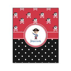 Pirate & Dots Wood Print - 20x24 (Personalized)