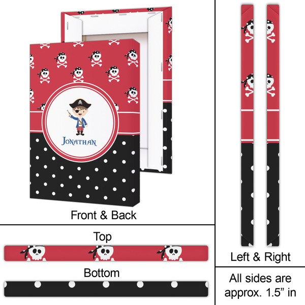 Pirate & Dots 20x30 - Canvas Print - Approval