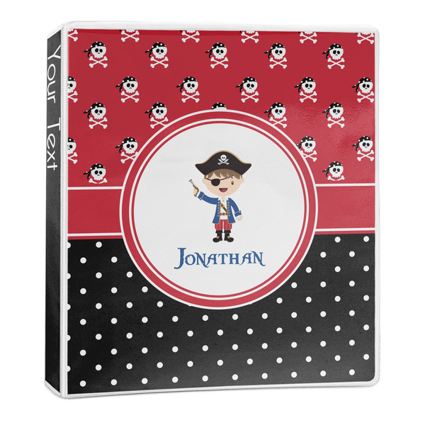 Custom Pirate & Dots 3-Ring Binder - 1 inch (Personalized)