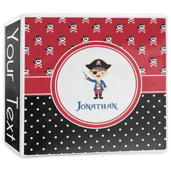 Pirate & Dots 3-Ring Binder - 3 inch (Personalized)