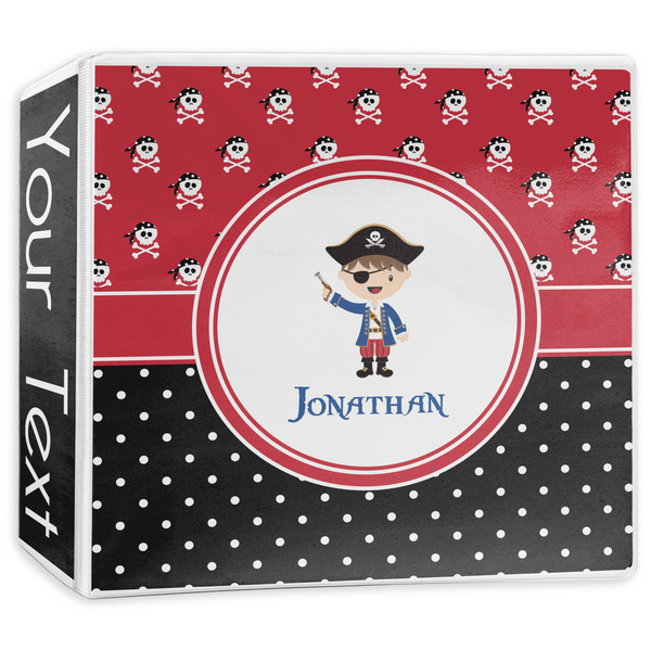 Custom Pirate & Dots 3-Ring Binder - 3 inch (Personalized)