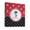 Pirate & Dots 3 Ring Binders - Full Wrap - 1" - FRONT