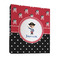 Pirate & Dots 3 Ring Binder - Full Wrap - 1" (Personalized)