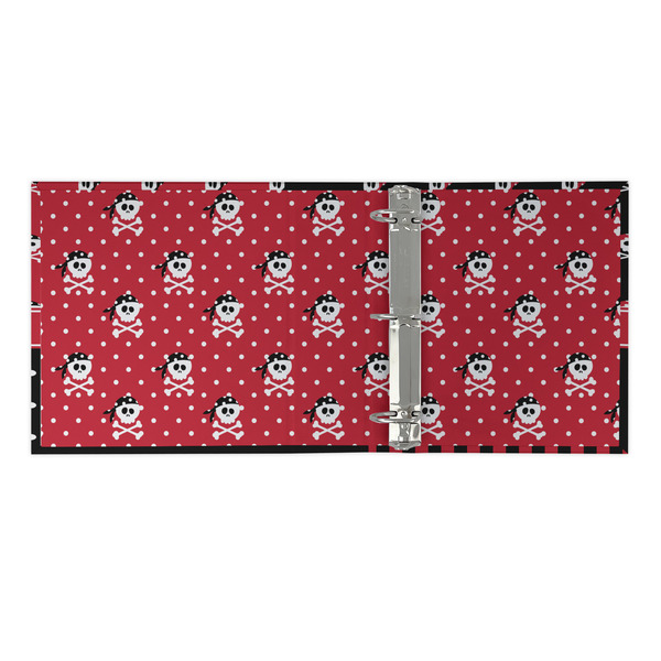 Pirate & Dots 3 Ring Binders - Full Wrap - 2" - OPEN INSIDE