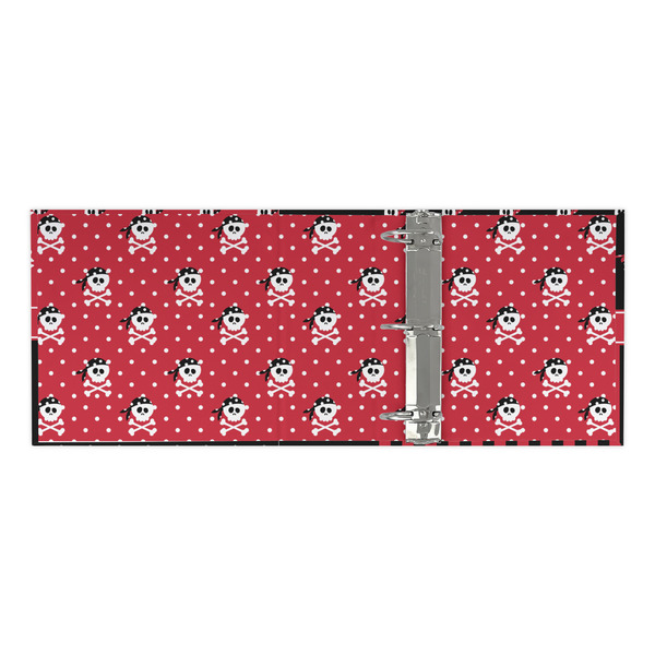 Pirate & Dots 3 Ring Binders - Full Wrap - 3" - OPEN INSIDE
