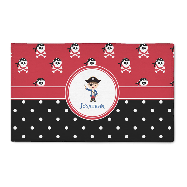 Custom Pirate & Dots 3' x 5' Indoor Area Rug (Personalized)