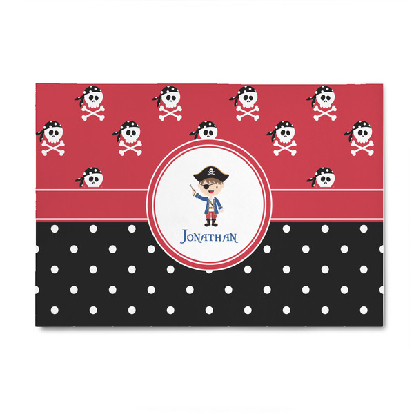 Custom Pirate & Dots 4' x 6' Indoor Area Rug (Personalized)