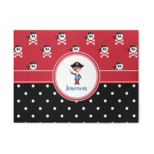 Custom Pirate & Dots 5' x 7' Indoor Area Rug (Personalized)
