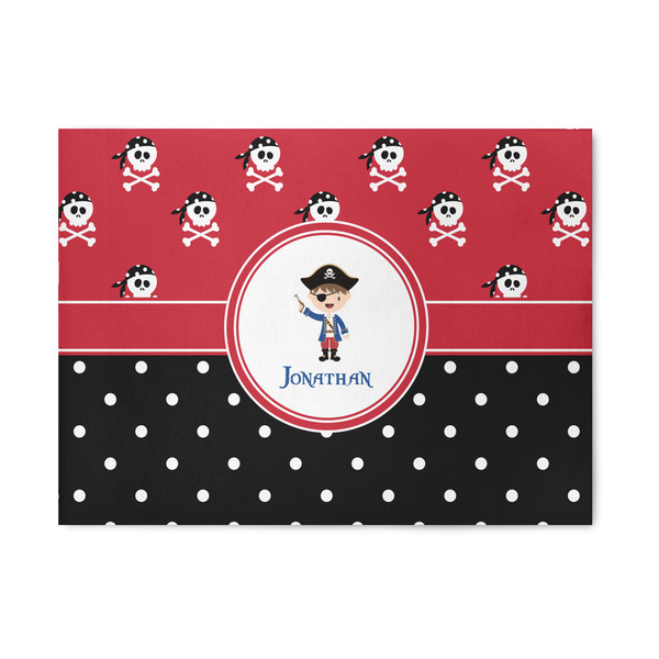 Custom Pirate & Dots 5' x 7' Patio Rug (Personalized)
