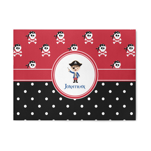 Custom Pirate & Dots 5' x 7' Patio Rug (Personalized)