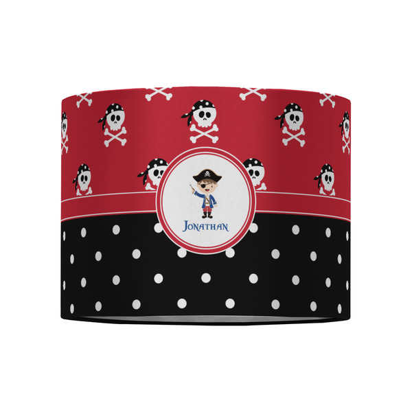 Pirate & Dots 8" Drum Lampshade - FRONT (Fabric)