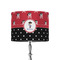 Pirate & Dots 8" Drum Lampshade - ON STAND (Fabric)