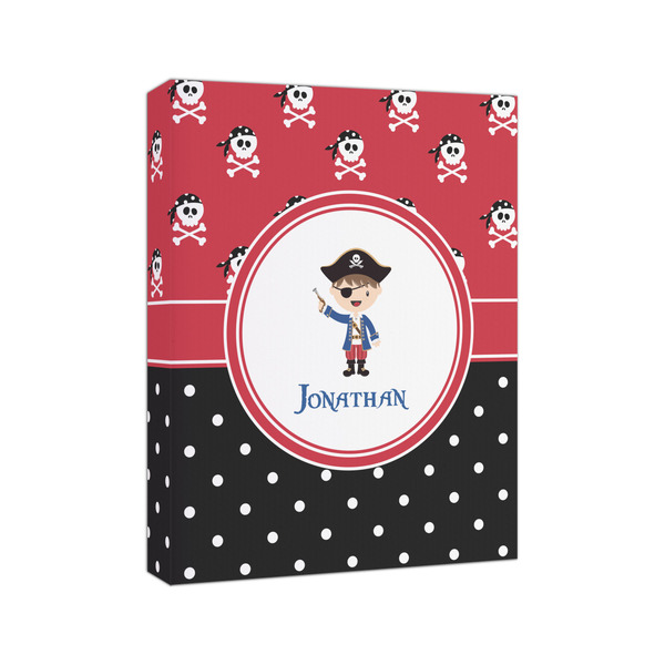 Pirate & Dots 8x10 - Canvas Print - Angled View