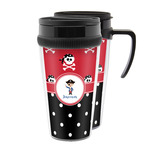 Pirate & Dots Acrylic Travel Mug (Personalized)