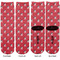 Pirate & Dots Adult Crew Socks - Double Pair - Front and Back - Apvl