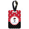 Pirate & Dots Metal Luggage Tag w/ Name or Text