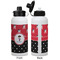 Pirate & Dots Aluminum Water Bottle - White APPROVAL