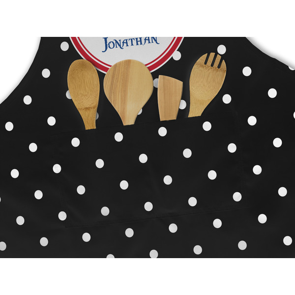 Pirate & Dots Apron - Pocket Detail with Props
