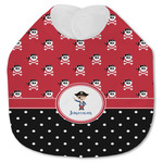 Pirate & Dots Jersey Knit Baby Bib w/ Name or Text
