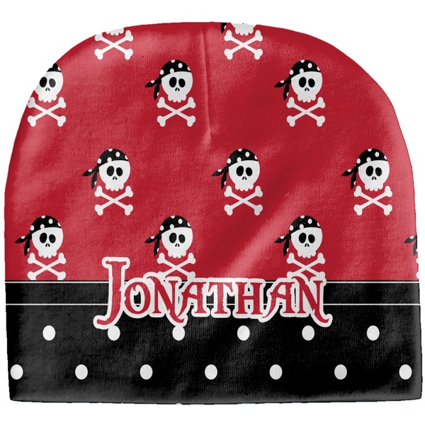 Custom Pirate & Dots Baby Hat (Beanie) (Personalized)