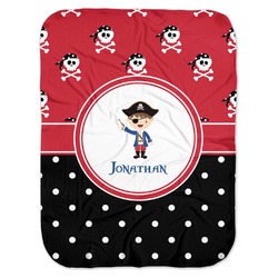 Pirate & Dots Baby Swaddling Blanket (Personalized)