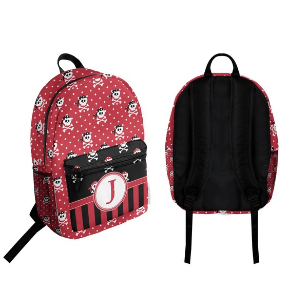 Pirate & Dots Backpack front and back - Apvl