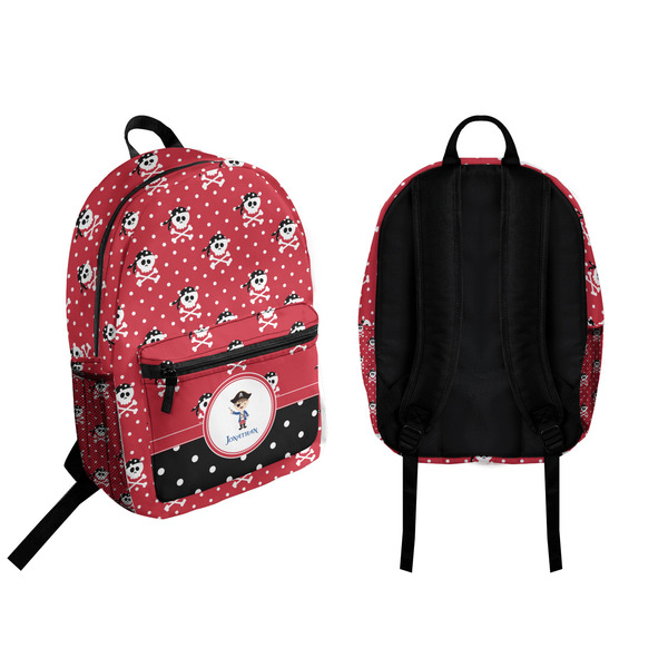 Pirate & Dots Backpack front and back - Apvl