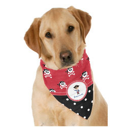 Pirate & Dots Dog Bandana Scarf w/ Name or Text