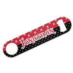 Pirate & Dots Bar Bottle Opener - White w/ Name or Text
