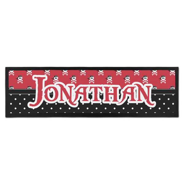 Custom Pirate & Dots Bar Mat (Personalized)