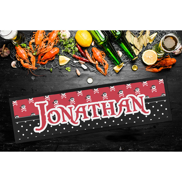 Pirate & Dots Bar Mat - Large - LIFESTYLE