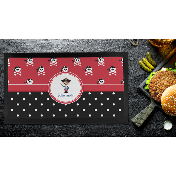 Pirate & Dots Bar Mat - Small - LIFESTYLE