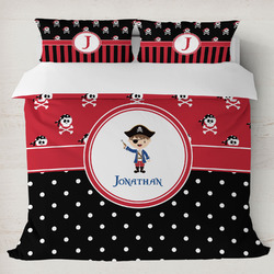 Pirate & Dots Duvet Cover Set - King (Personalized)
