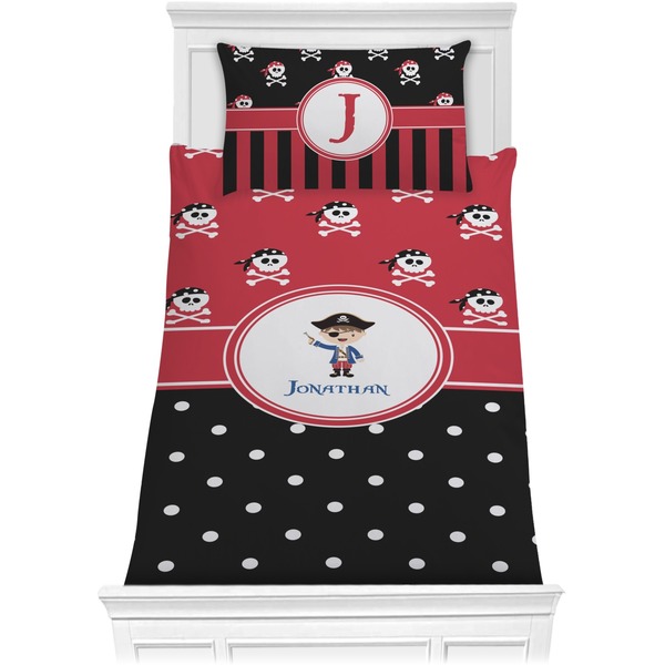 Custom Pirate & Dots Comforter Set - Twin XL (Personalized)