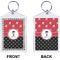 Pirate & Dots Bling Keychain (Front + Back)
