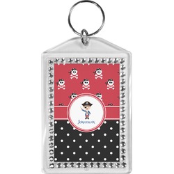 Pirate & Dots Bling Keychain (Personalized)