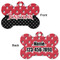 Pirate & Dots Bone Shaped Dog ID Tag - Large - Approval