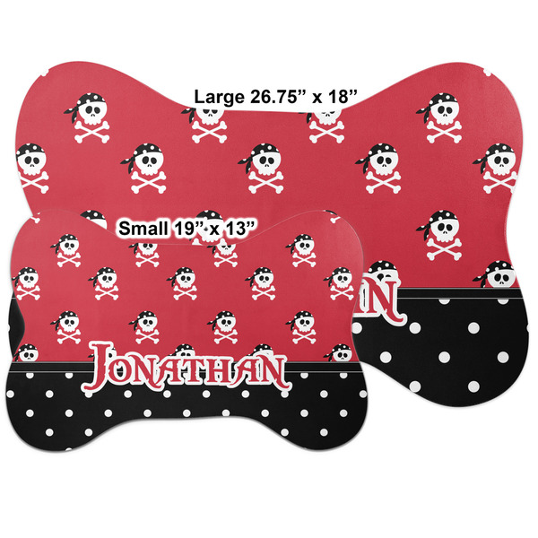 Pirate & Dots Bone Shaped Mat Comparison