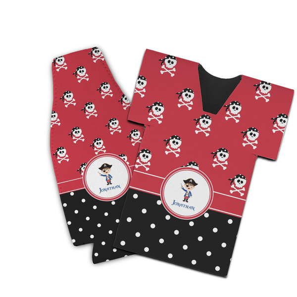 Custom Pirate & Dots Bottle Cooler (Personalized)