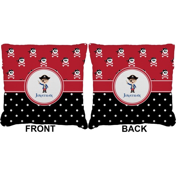 Pirate & Dots Burlap Pillow Approval