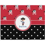 Pirate & Dots Woven Fabric Placemat - Twill w/ Name or Text
