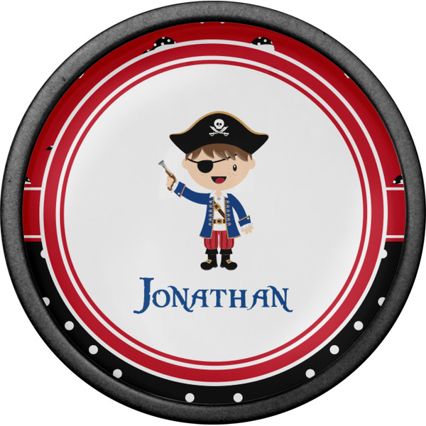 Pirate & Dots Cabinet Knob - Black - Front