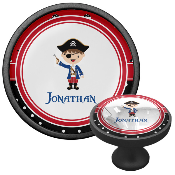 Pirate & Dots Cabinet Knob - Black - Multi Angle