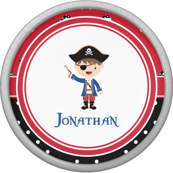 Pirate & Dots Cabinet Knob - Nickel - Front